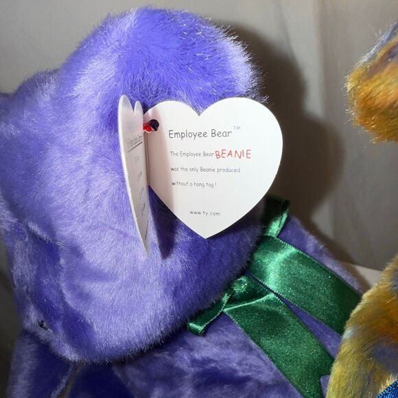 Set of 4 Authentic TY Beanie Buddy Bears — Highly Collectible 1999 BBOM (Beanie - Picture 5 of 14